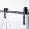 Hardware Biparting Track Joiner Matte Black Lifestyle Angled Crop