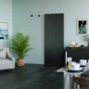 Invisiglide 36-inch Matte Black Sherwood Lifestyle