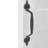 Barons Door Handle on Door Matte Black